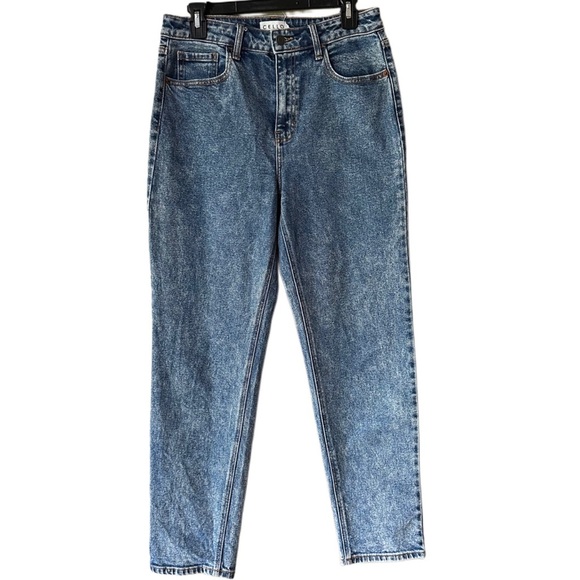Cello Blue Denim Ankle Cropped Jeans - Picture 1 of 4